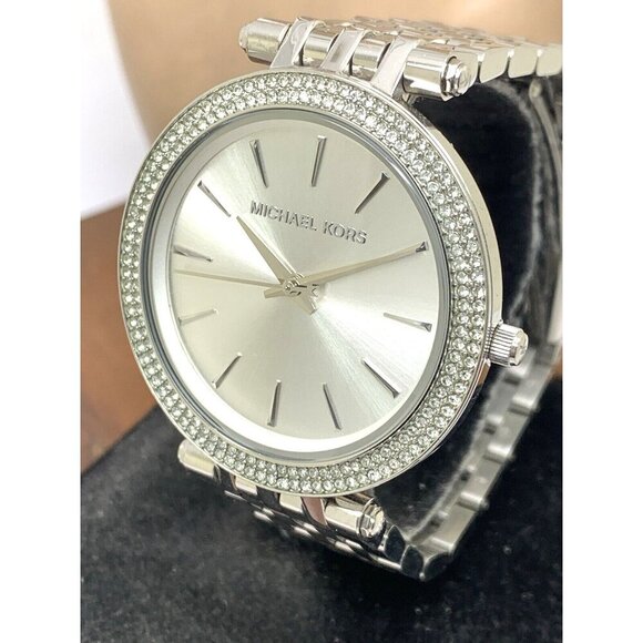 Michael Kors Women's Watch MK3190 Darci Quartz Silver Tone Stainless Steel Glitz - Picture 12 of 13